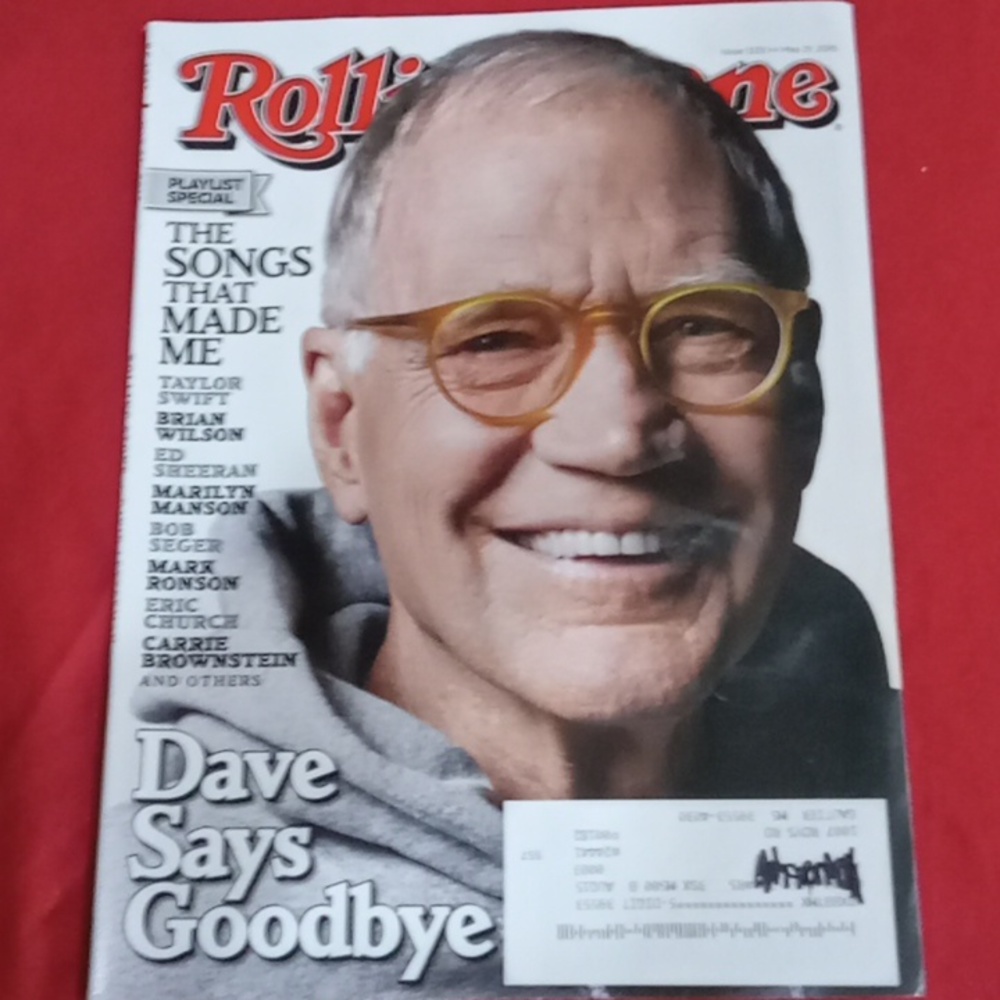 Rolling Stone Magazine David Letterman 2015